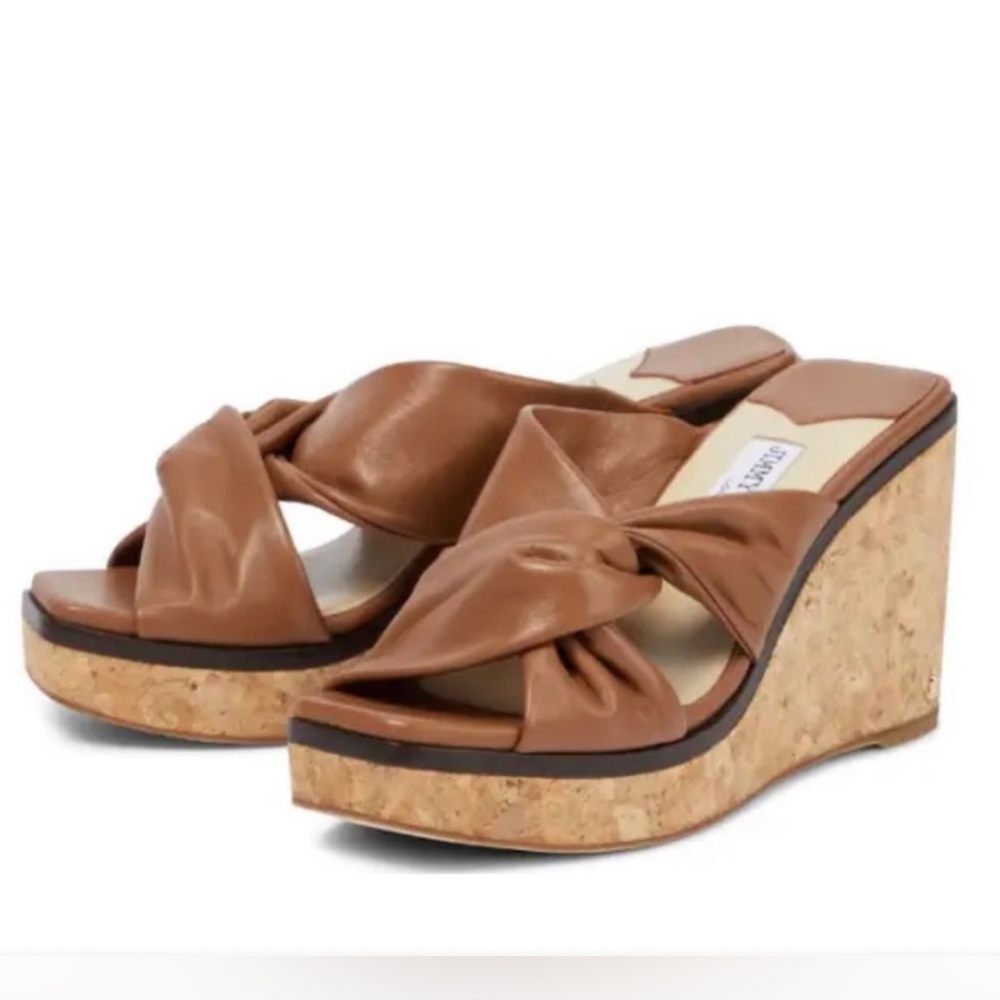 Jimmy Choo Narisa Twist Platform Wedge Sandal - Picture 2 of 10